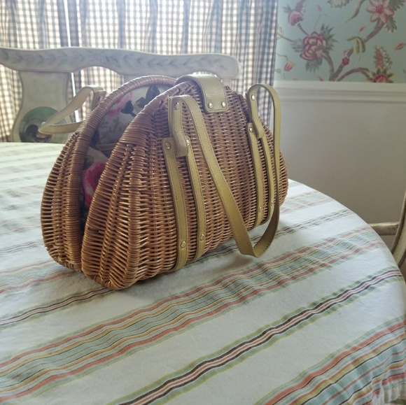 Kate Spade Handbags - Woven wicker satchel